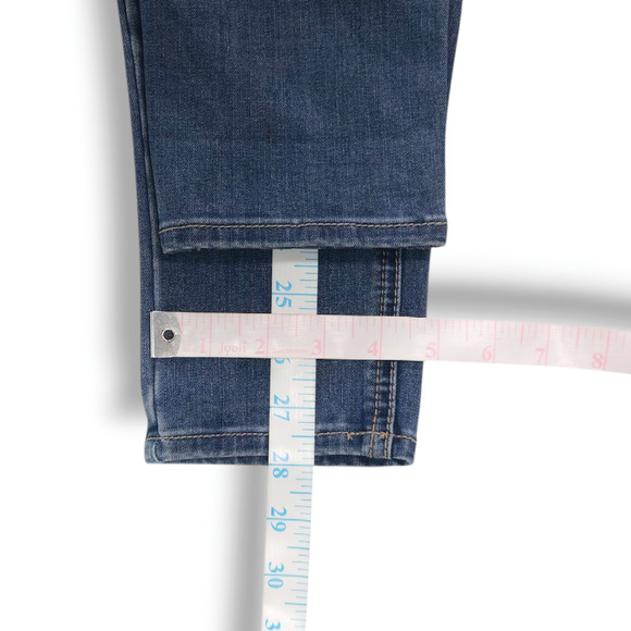 EUC Seven 7 Mid Rise Slim Fit Legging Denim Jeans Sz. 4 [27.5] x28 Vintage Blue - Picture 9 of 10